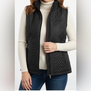 Free Country Reversible Black Quilted Puffer Vest